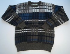 Vintage Le Tigre Sweater Men's MEDIUM Abstract 80s - 90s Cosby Acrylic Pullover