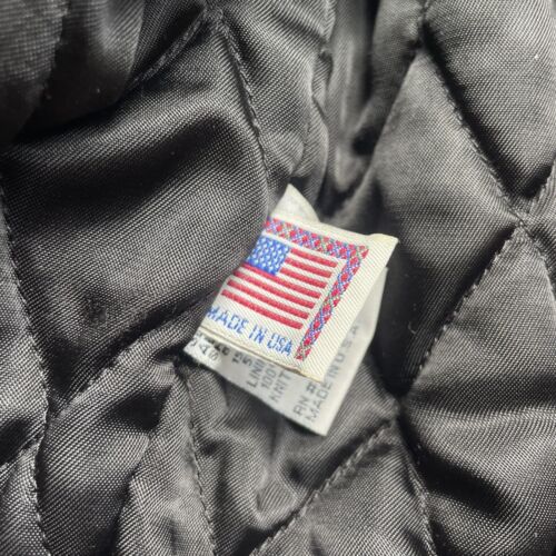 Vintage Golden Bear Jacket Mens Large Stadium Letterman Wool Leather USA varsity - Picture 9 of 10