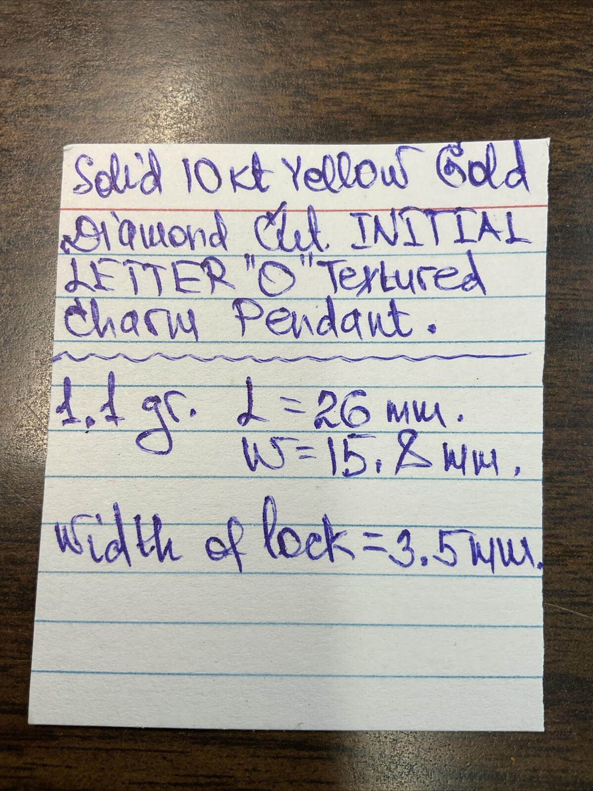 Solid 10K Yellow Gold Diamond Cut INITIAL LETTER … - image 18