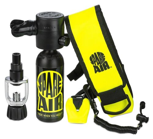 Spare Air Package Kit Scuba Diving Regulator Dive Octo Back Up Air 1.7cu.ft BLK - Picture 1 of 3