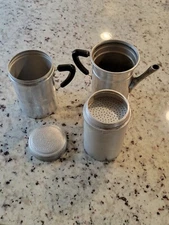 Praktik Products Vintage Coffee Pot Approx 3 Cup Camp or Stovetop *Complete*