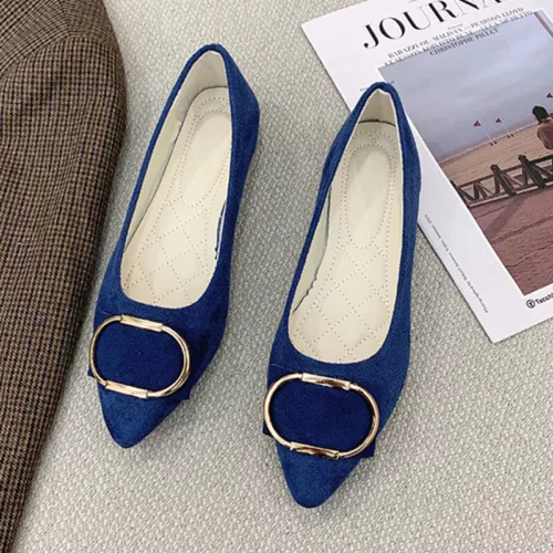 Bequemer modischer eleganter Damenschuh rutschfest flache Schuhe Slipper flache Party - Bild 9 von 75