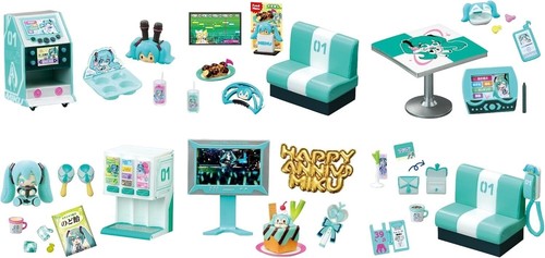 Re-Ment Hatsune Miku Series Miku Miku Karaoke 6pcs Complete Box Set - Picture 13 of 13