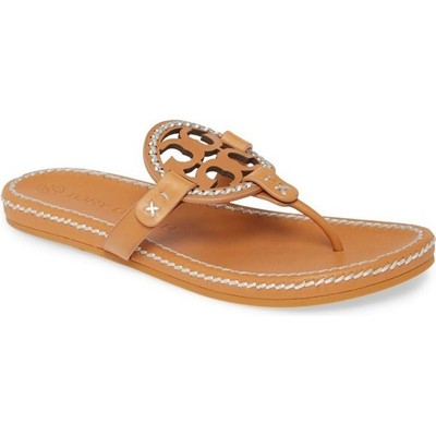 TORY BURCH Miller Whipstitch Sandal Flip Flops Leather Nordstrom Exclusive  7.5 | eBay