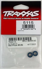 Traxxas 5115 Blue Rubber Shield Ball Bearings 5x10x4mm New