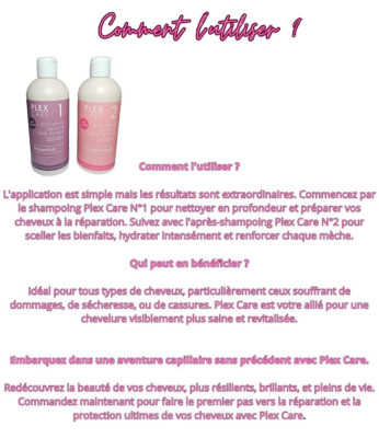 ( 4tlg 300ml ) PLEX CARE 1 +2  REPARATUR GEBROCHENER HAARBINDUNGEN REPARATURIERT