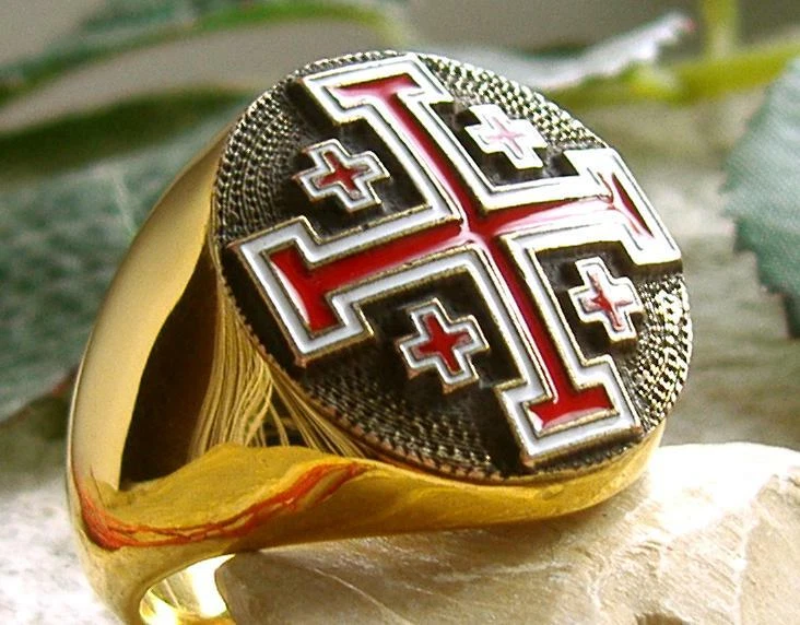 Knights templar deals ring ebay
