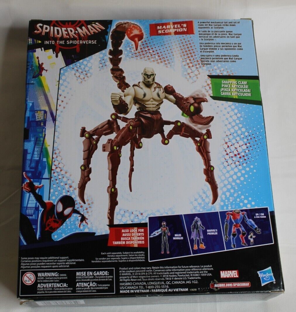 当時物!MARVEL UNIVERSE SCORPION マーヴェルフィギュア MARVEL'S SCORPION Action Figure 2018 Spider-Man Into the