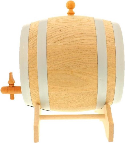 Barril de roble Hofmeister 2 litros barril de vino barril barril de whisky barril de madera 21 cm barril de licor - Imagen 4 de 6