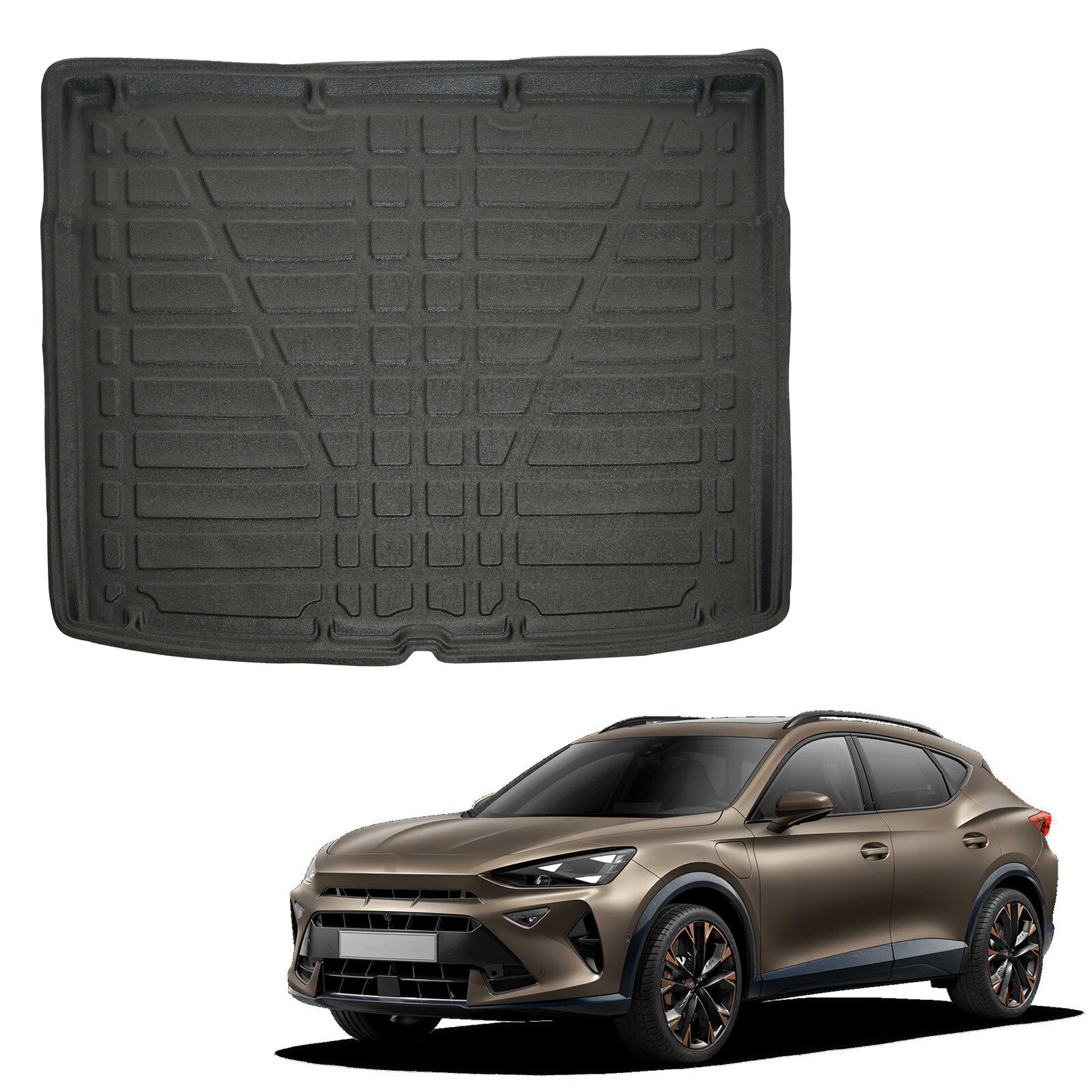 Tapis de coffre sur mesure Cupra Formentor 2024 avec système audio premium
