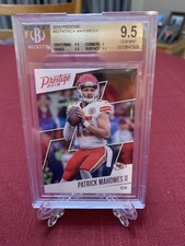Patrick Mahomes r/c Beckett 9.5 rated rookie Super Bowl QB 3rd Title ?  Hall Fam