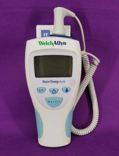 Welch Allyn 692 SureTemp Plus Thermometer with Oral Probe & Cover - Discolored