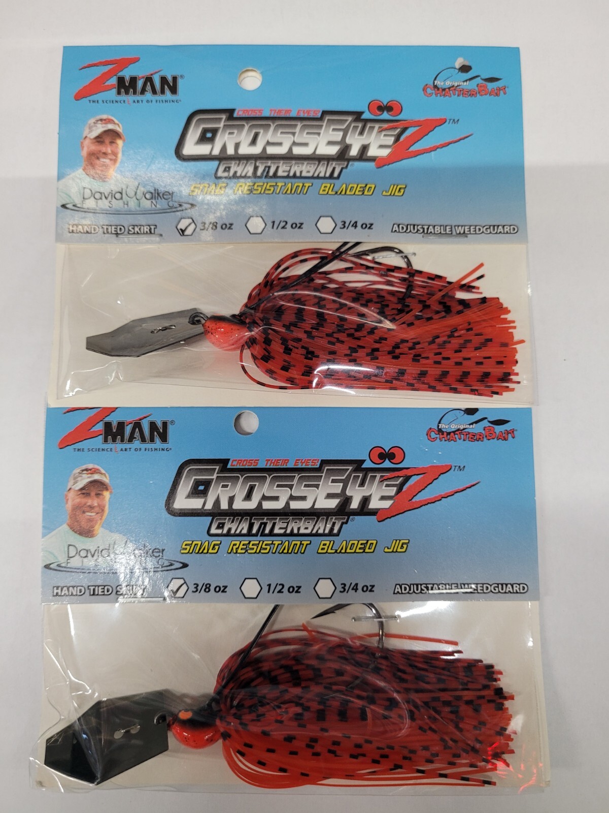 Zman Crosseyez Chatterbait Snag Resistant Bladed Jig  - 3/8oz - NEW! Lot of 2 - Image 3