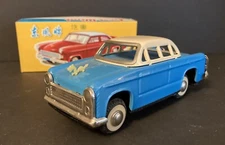 Chinese Tin Friction Sedan W/Siren Friction Sound W/Box