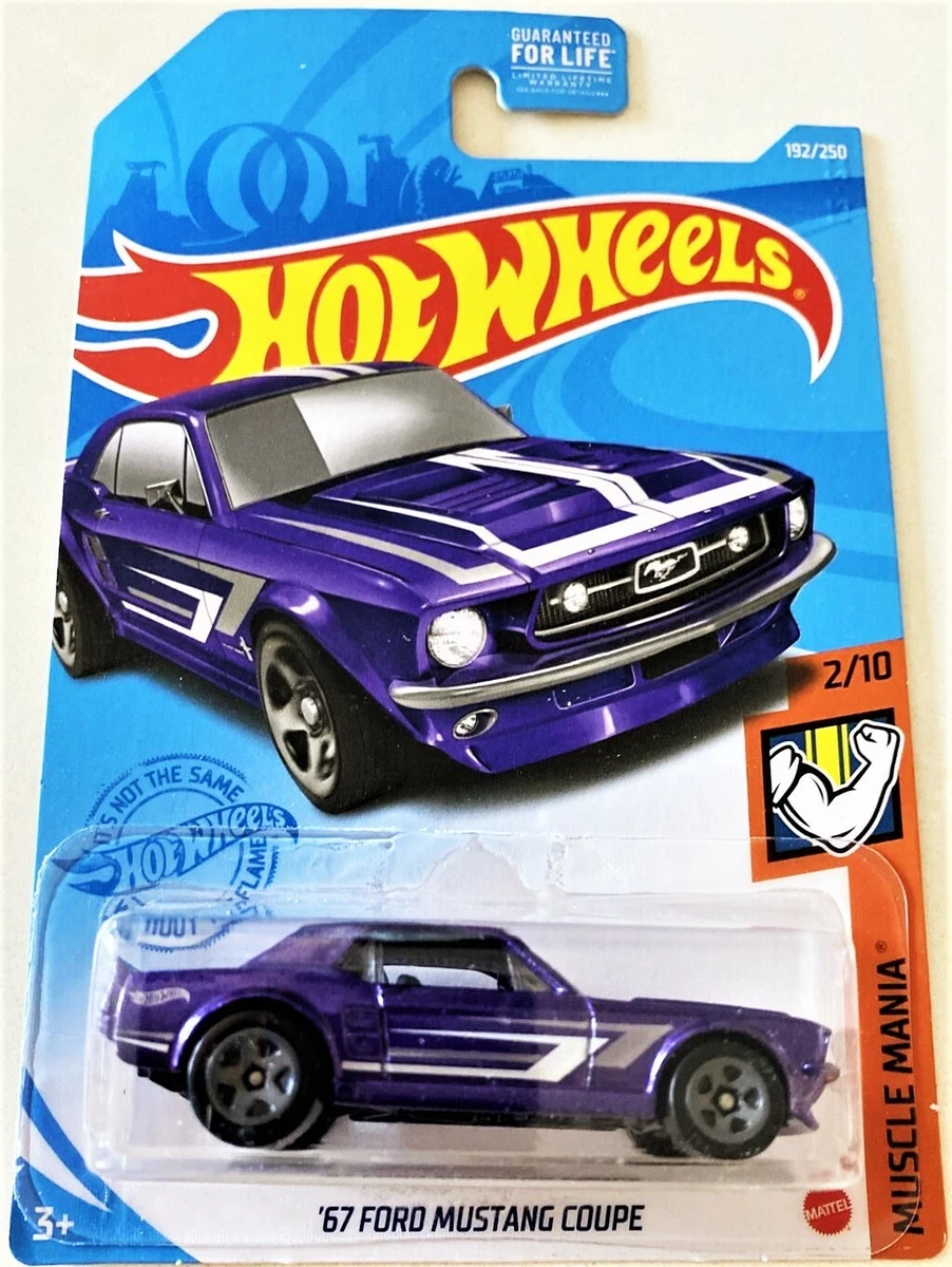 2021 Hot Wheels 67 Ford Mustang Coupe Purple Metal Muscle Mania 2