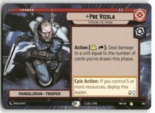 Pre Vizsla - Pursuing the Throne (Hyperspace) #285 Star Wars Unlimited TOR NM X1