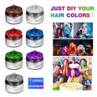 Washable Colorful Hair Clay Hair Color Wax Dye Mud Cream Temporary Party Cosplay