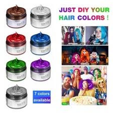 Washable Colorful Hair Clay Hair Color Wax Dye Mud Cream Temporary Party Cosplay