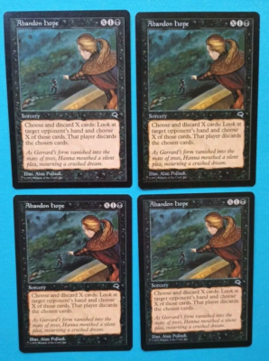 Magic the Gathering MTG Tempest ABANDON HOPE X 4 LP/EX U 1997 Nice! | eBay