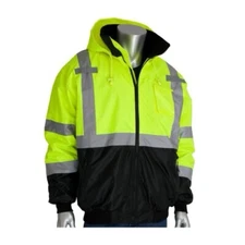 PIP Safety Jacket Type R Class 3 ANSI 107 Fleece Lined, Hi-vis Yellow 333-1766