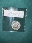 1945-S Washington 25C Silver Quarter / UNC