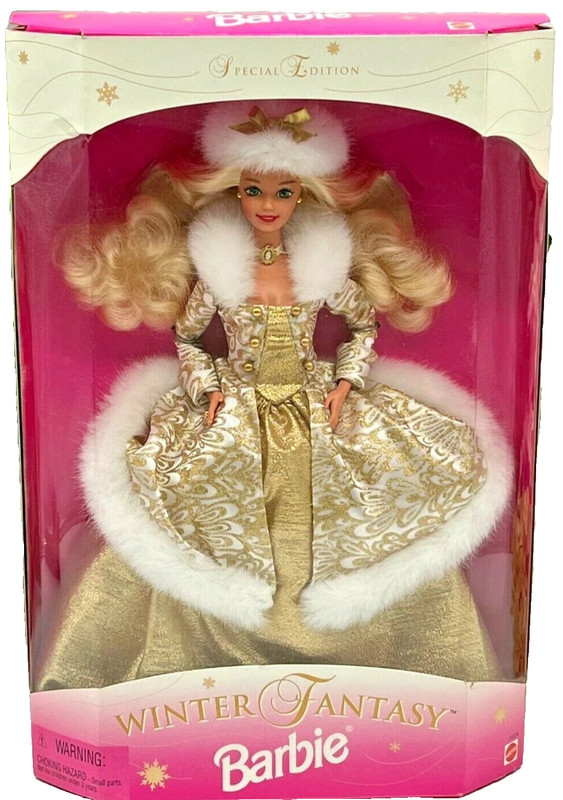 1995 Mattel Winter Fantasy Barbie #15334 Special Edition 