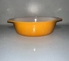 Vintage Pyrex 1.5 Qt Solid Orange 043 Round Baking Casserole Dish/No Lid
