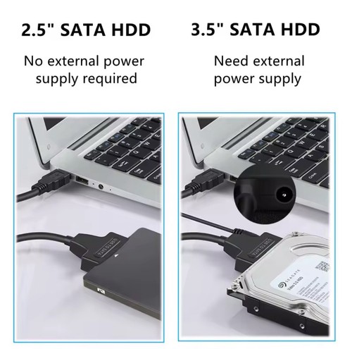 Adaptador USB 3.0 a SATA III para Disco Duro SSD HDD de 2.5" 3.5" con Alimentación 12V/2A - Imagen 5 de 7