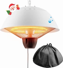 Electric Outdoor Heater, 1500W Hanging Ceiling Mounted Infrared Patio Heater for