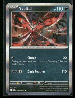 Yveltal ME01: Mega Evolution 088/132 Holo NM