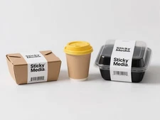 4 qty Rolls Sticky Thermal Label 3.125'' x 170' 1" Core Repositionable Linerless