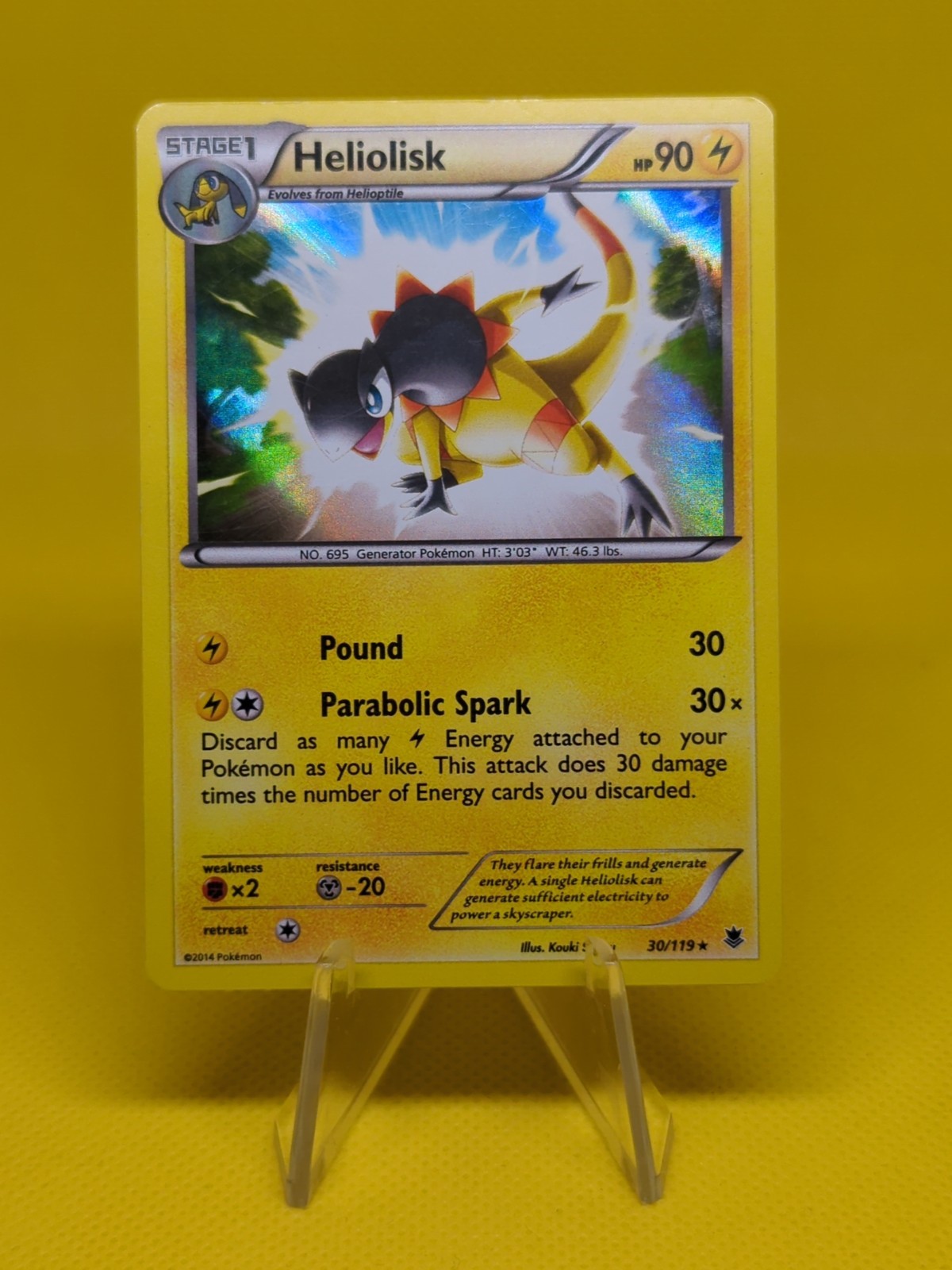 Pokemon - Heliolisk - 30/119 - Holo Rare