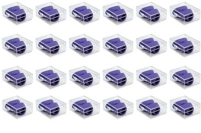Super Sunnies Slim Flex UV Eye Protection Tanning Goggles, Purple - Pack of 24
