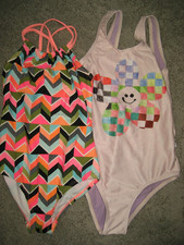 girls 9-10 Kanu Surf Molo bathing suit swimwear 1 piece lot swim beach