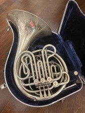 Holton H179 Silver Double French horn. Made in USA