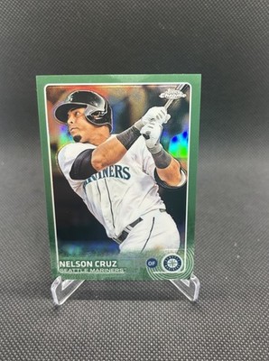 2015 Topps Chrome - Nelson Cruz #110 Green Refractor /99