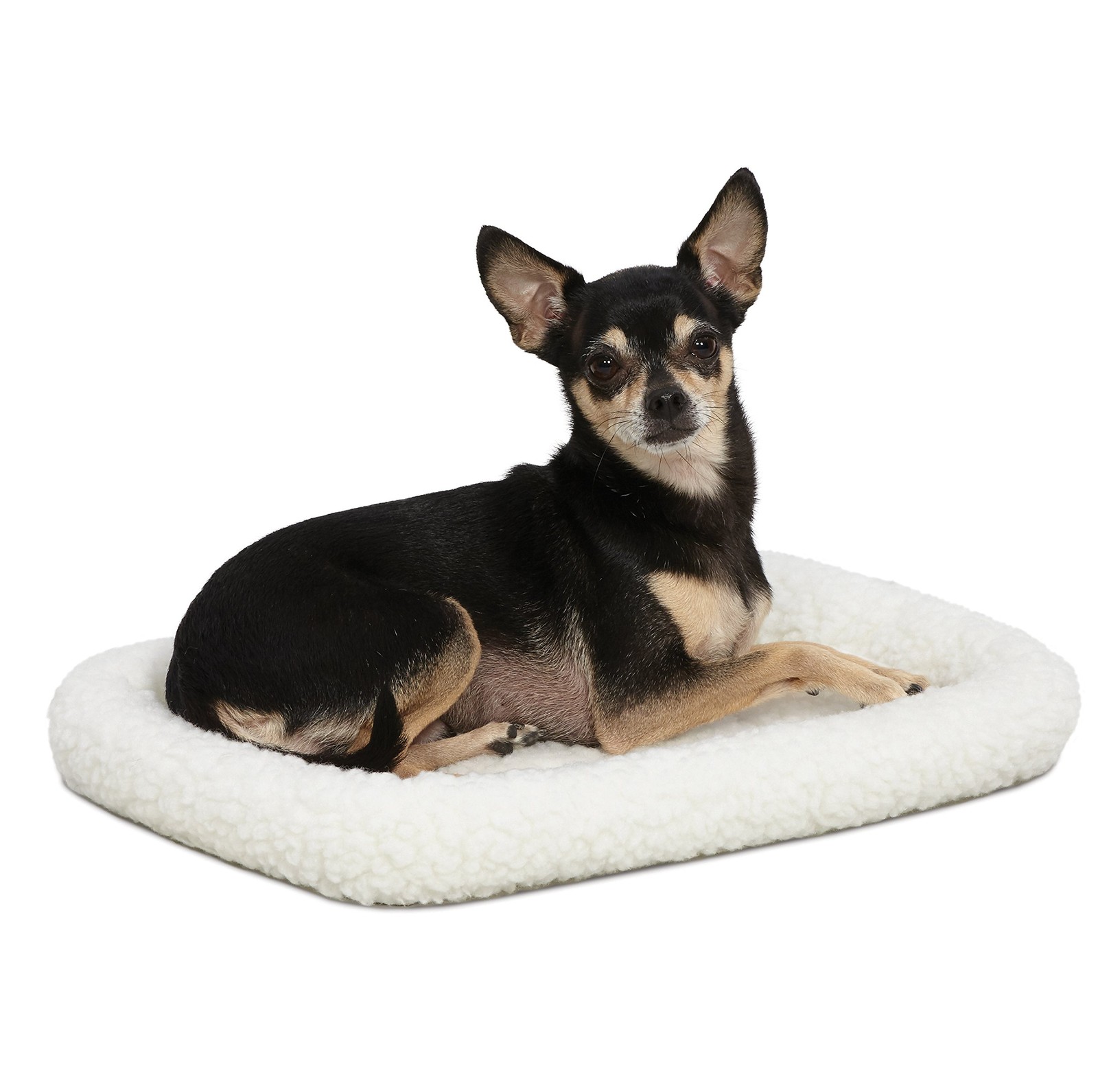 Panier Lit 40218 en polaire blanche ultra douce pour petit chien