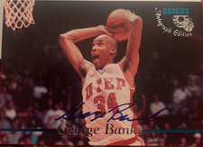 George Banks UTEP Texas El Paso Basketball Classic Rookie Autograph Card Auto RC. rookie card picture