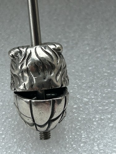 Authentic Sterling Sterling Customised TROLLBEADS OWL with 18ct gold,emerald & - Picture 6 of 11