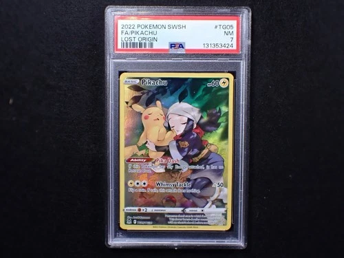2022 Pokemon Sword & Shield Lost Origin #TG05 Pikachu Lost Origin PSA 7
