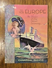 [1928] CRUISE BROCHURE: ‘Europe: Ships of the Short Seaway’, Canadian Pacific