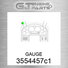 3554457C1 GAUGE fits INTERNATIONAL TRUCK (Surplus Open Box)