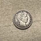 1916-D  BARBER QUARTER  Nice Original UNCLEANED FINE QA