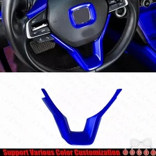 For Honda Accord 10th 18-2022 Bright Blue Steering Wheel Border Panel Cover Trim