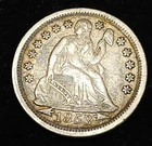 1853 Seated Liberty /  with arrows Extra Fine