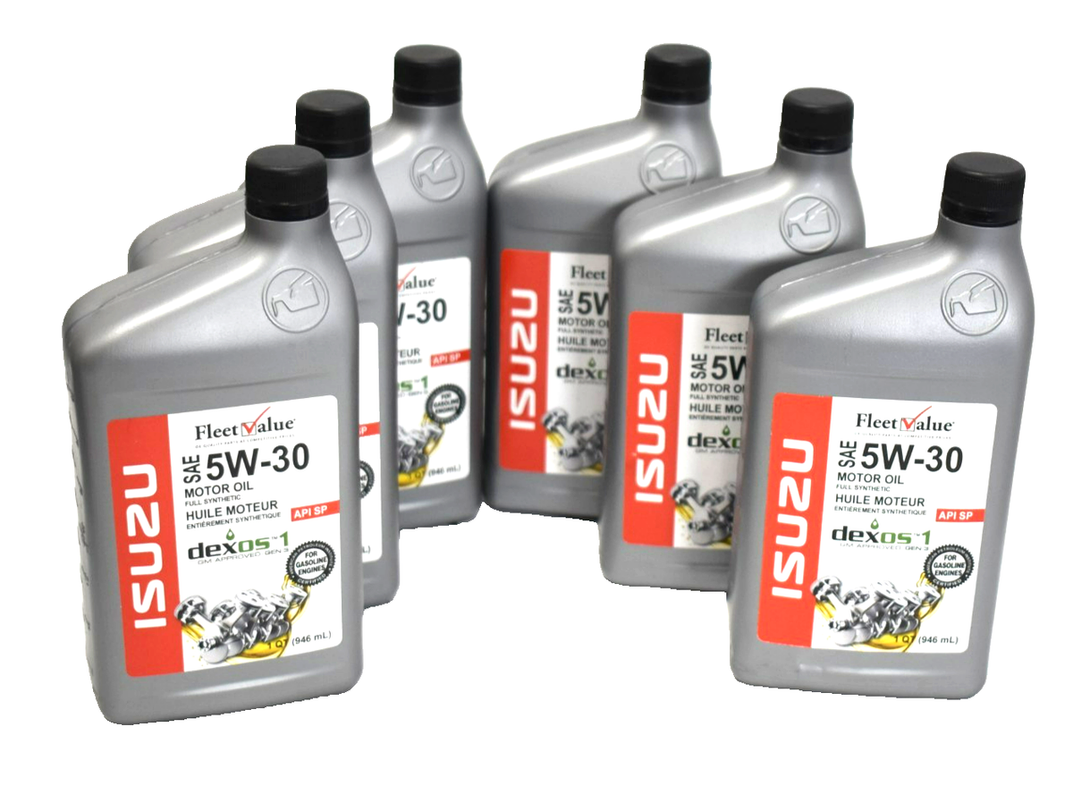 Isuzu FleetValue SAE 5W-30 Full Synthetic Motor Oil 6 qt For Gas
