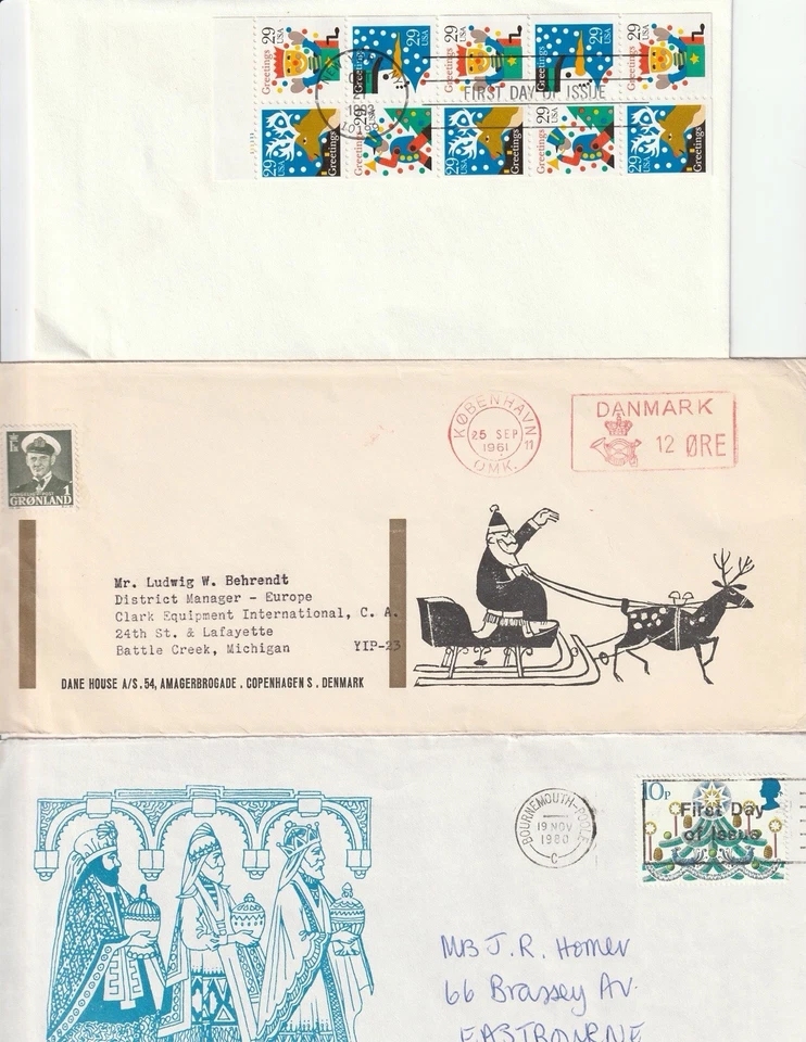 (5) WORLDWIDE FIRST DAY OF ISSUE CHRISTMAS COVERS - Image 2 of 3