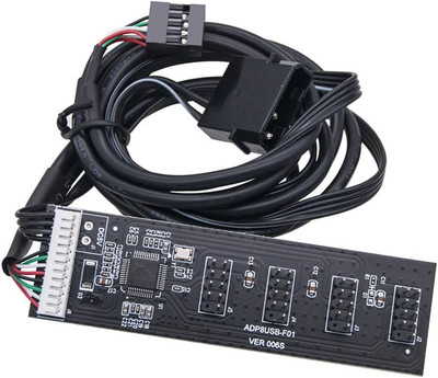 USB 2.0 9Pin 10Pin Header 1 to 4 Female Splitter Extension Cable HUB with IDE 5V