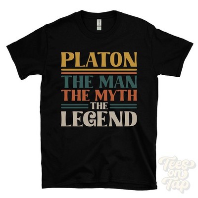 PLATON THE MAN MYTH THE LEGEND T-SHIRT mens name gift for him brother dad son