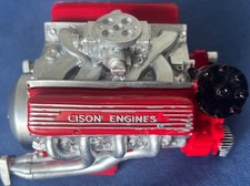 Cison Gasoline V8 Small Block Engine Model Replica Red 6 X 4 X 4